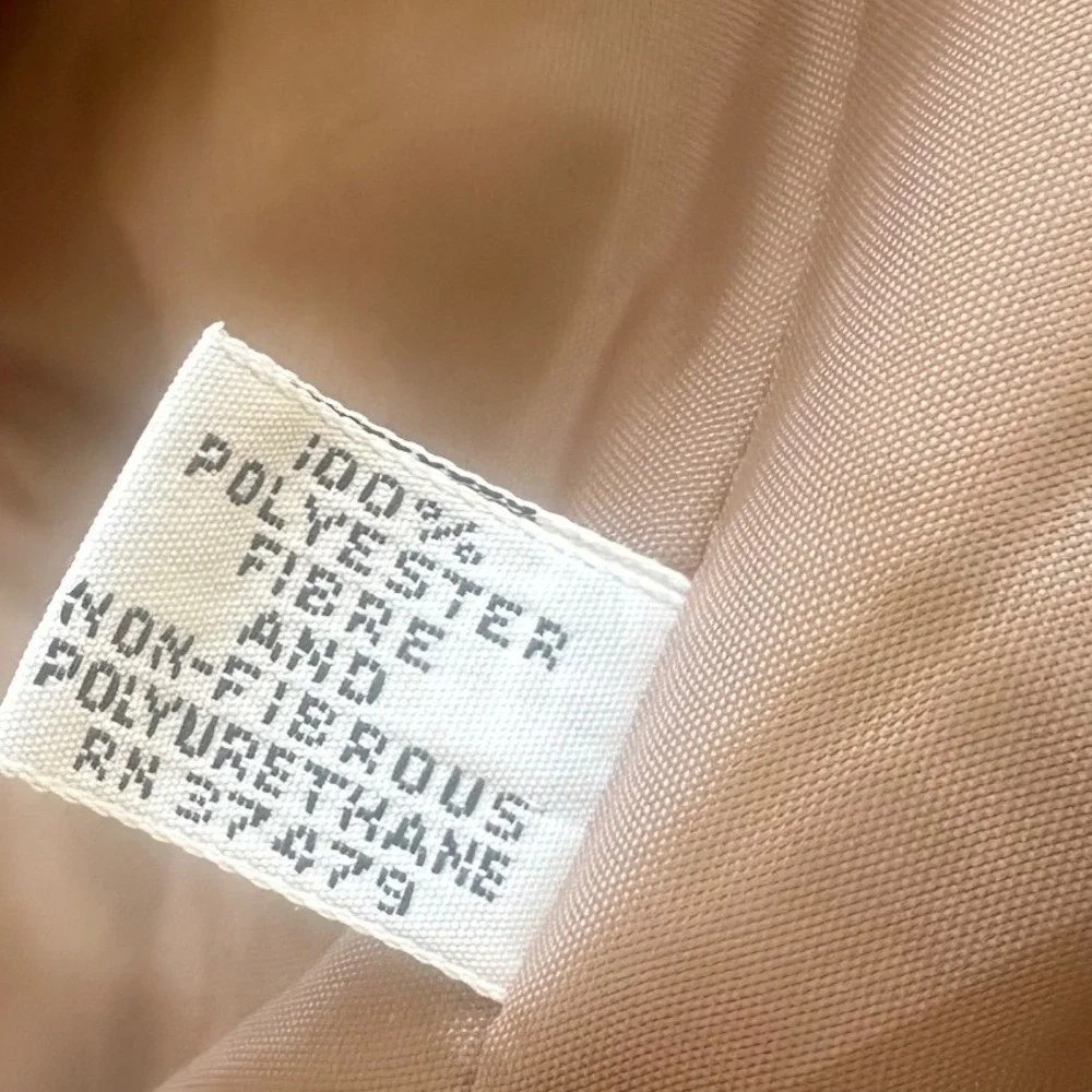 St. Croix Knits Vintage‎ Tan Faux Suede Striped Jacket Button Front Bomber Small